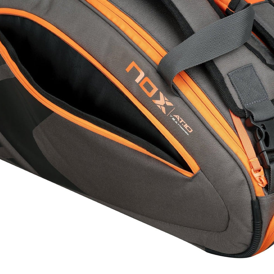 Nox At10 Team Cinzento/ Laranja 2024 (Saco de padel)