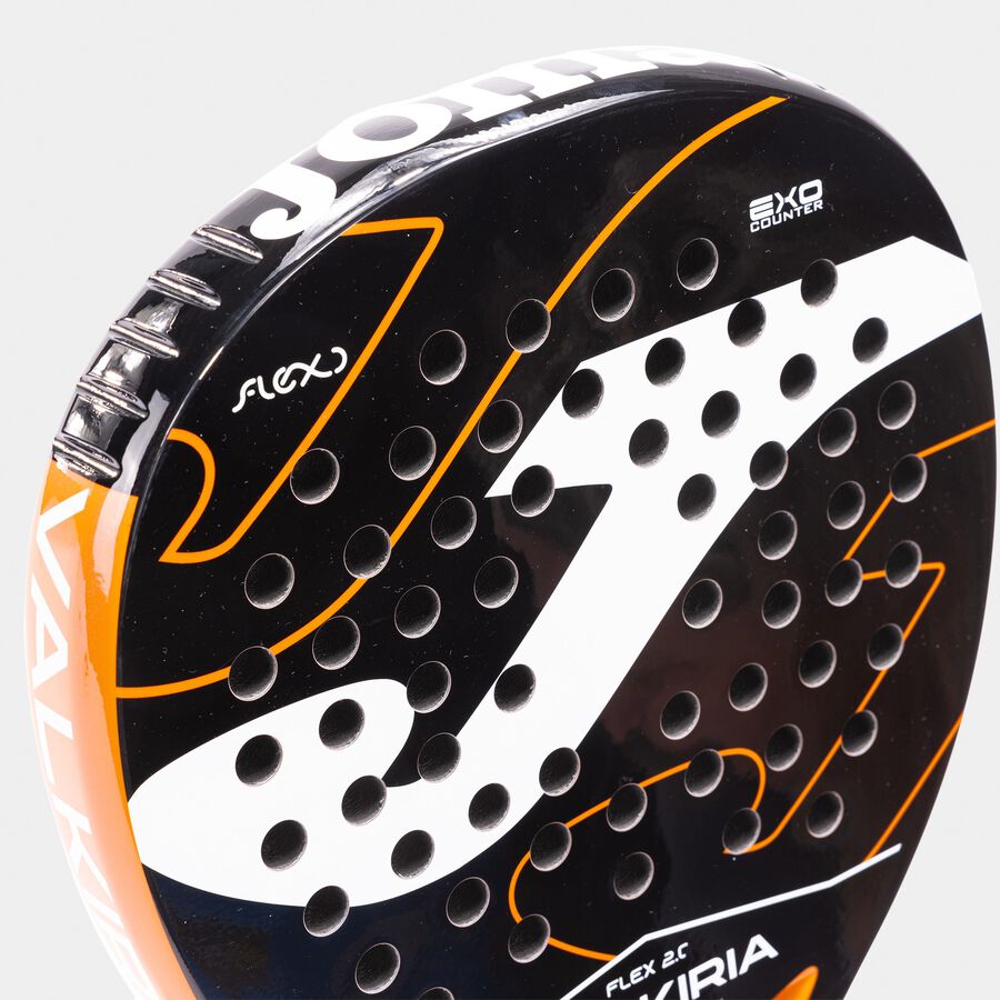 Raquete de Padel Joma Valkiria Flex Preto/Laranja Fluorescente