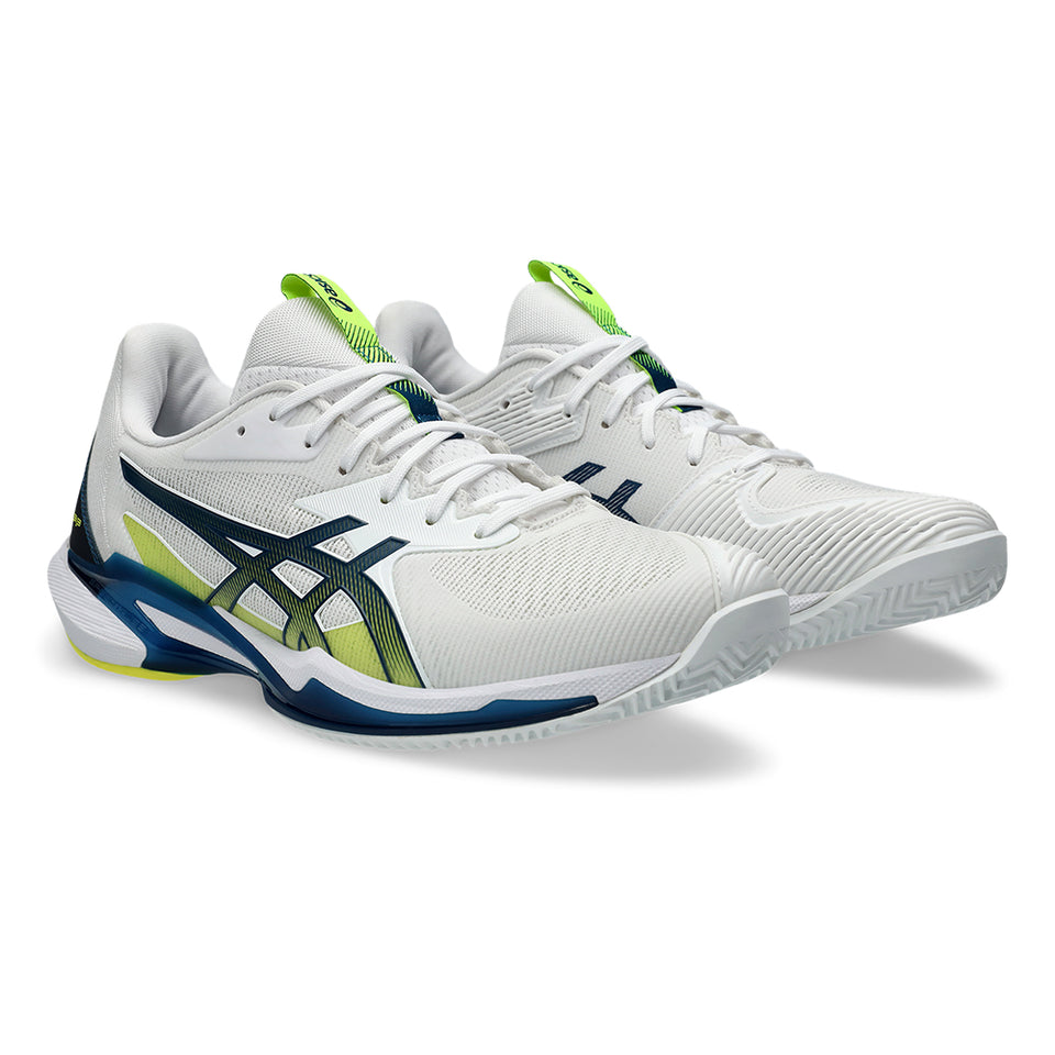 Asics Solution Solution Speed Ff 3 Clay Branca Mako Blue (Tênis)