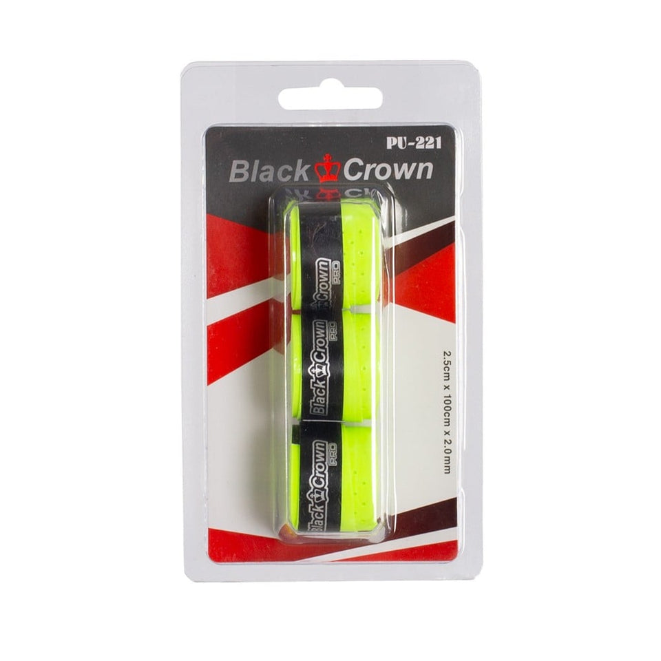 Blister Overgrips Preta Crown 3 Unidades
