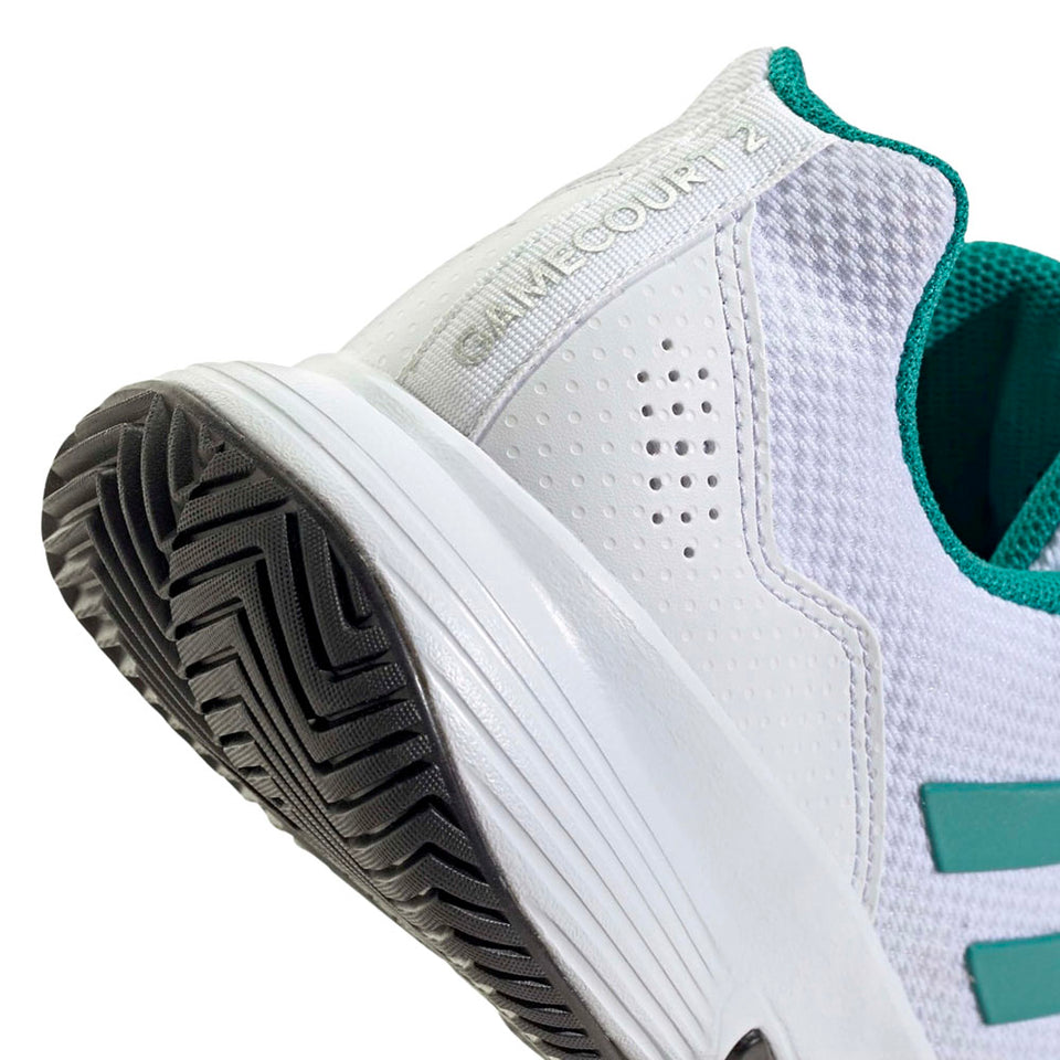 Adidas Gamecourt 2 M Clay Branca/green Fw25 (Tênis)