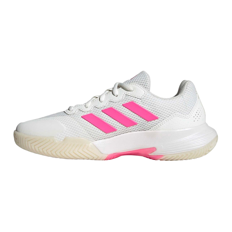 Adidas Gamecourt 2 W Branca/luci Pink Fw25 (Tênis)