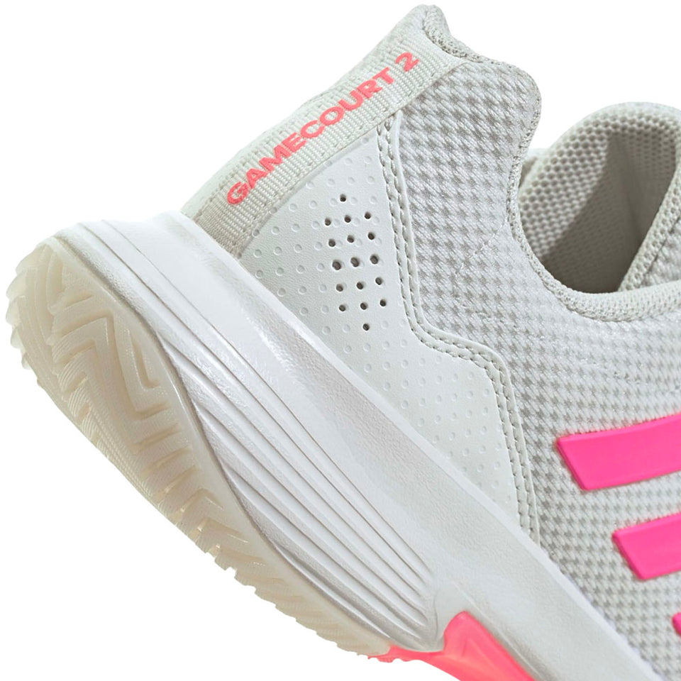 Adidas Gamecourt 2 W Branca/luci Pink Fw25 (Tênis)