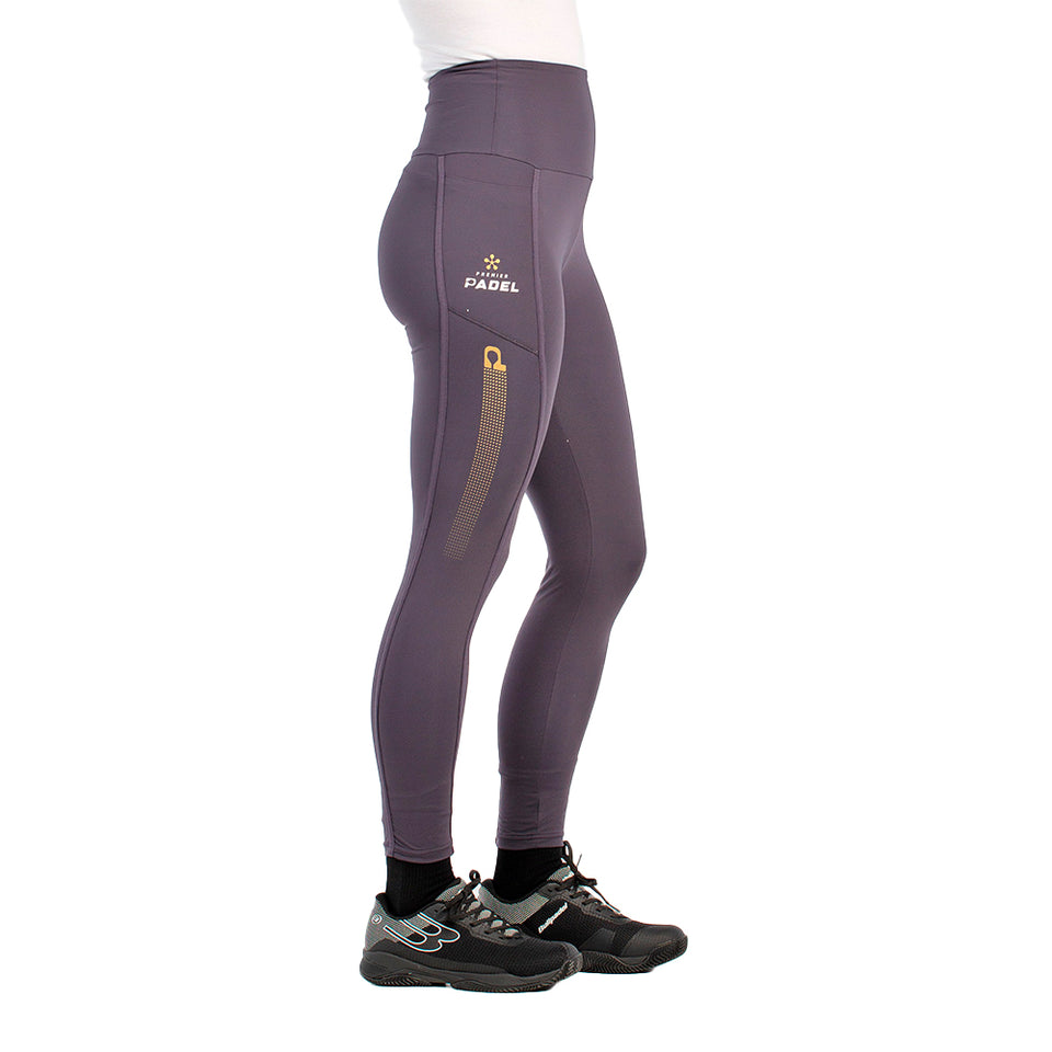 Bullpadel Afata Preto Para Mulher (Leggings)