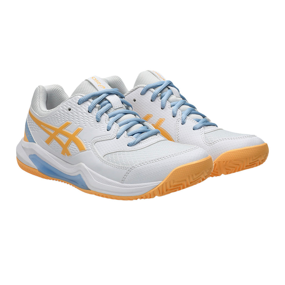 Asics Gel Dedicate 8 Padel Branca/orange W Fw25 (Tênis)