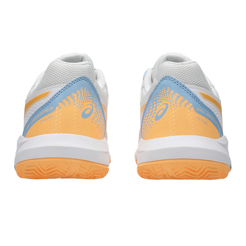 Asics Gel Dedicate 8 Padel Branca/orange W Fw25 (Tênis)