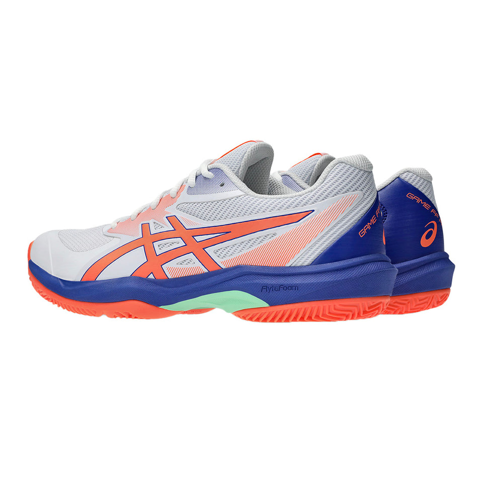 Asics Gel Game Ff Padel Branca/orange Fw25 (Tênis)