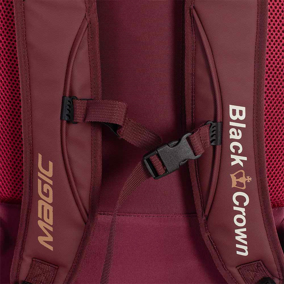 Preta Crown Magic Bordeaux/dourado 2025 (Mochila)