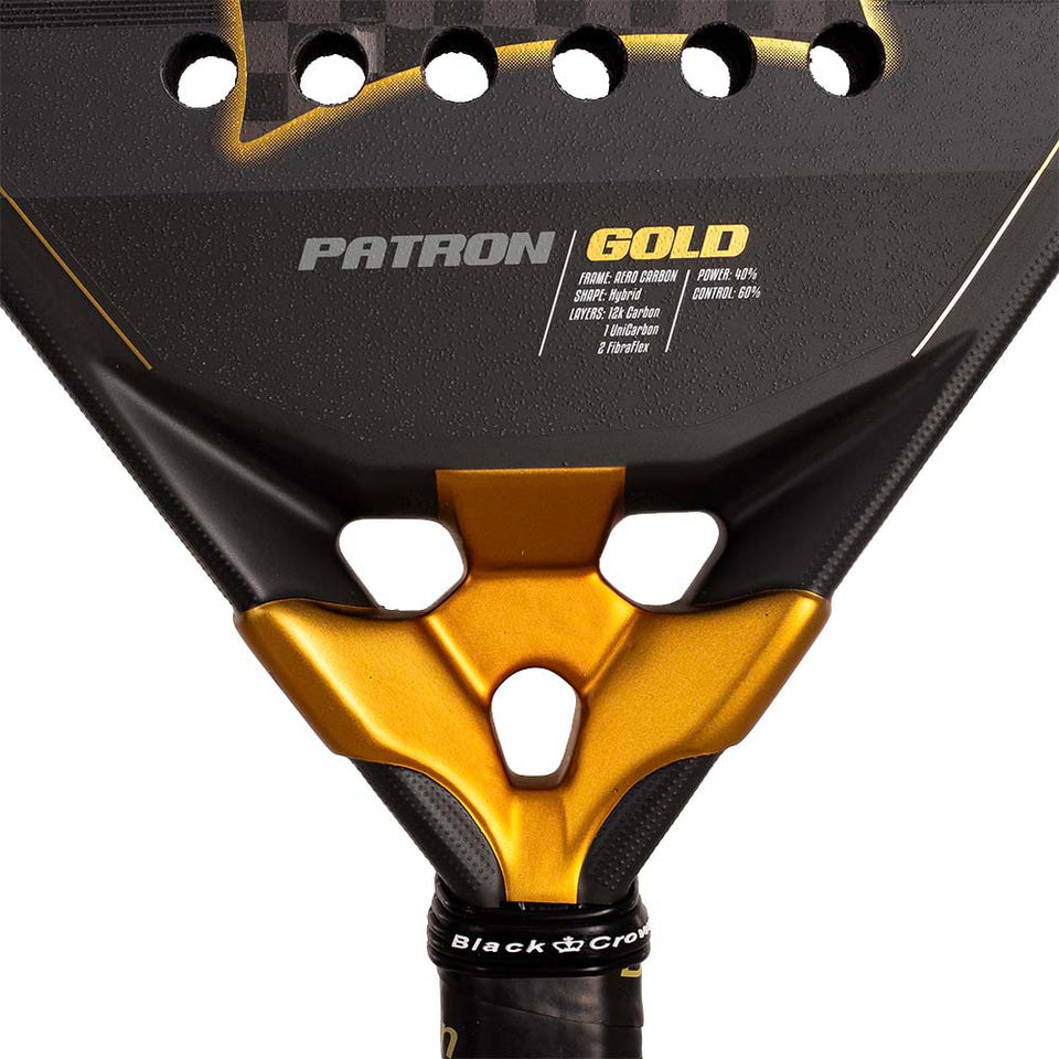 BLACK CROWN PATRON Gold 2025 (Raquete)