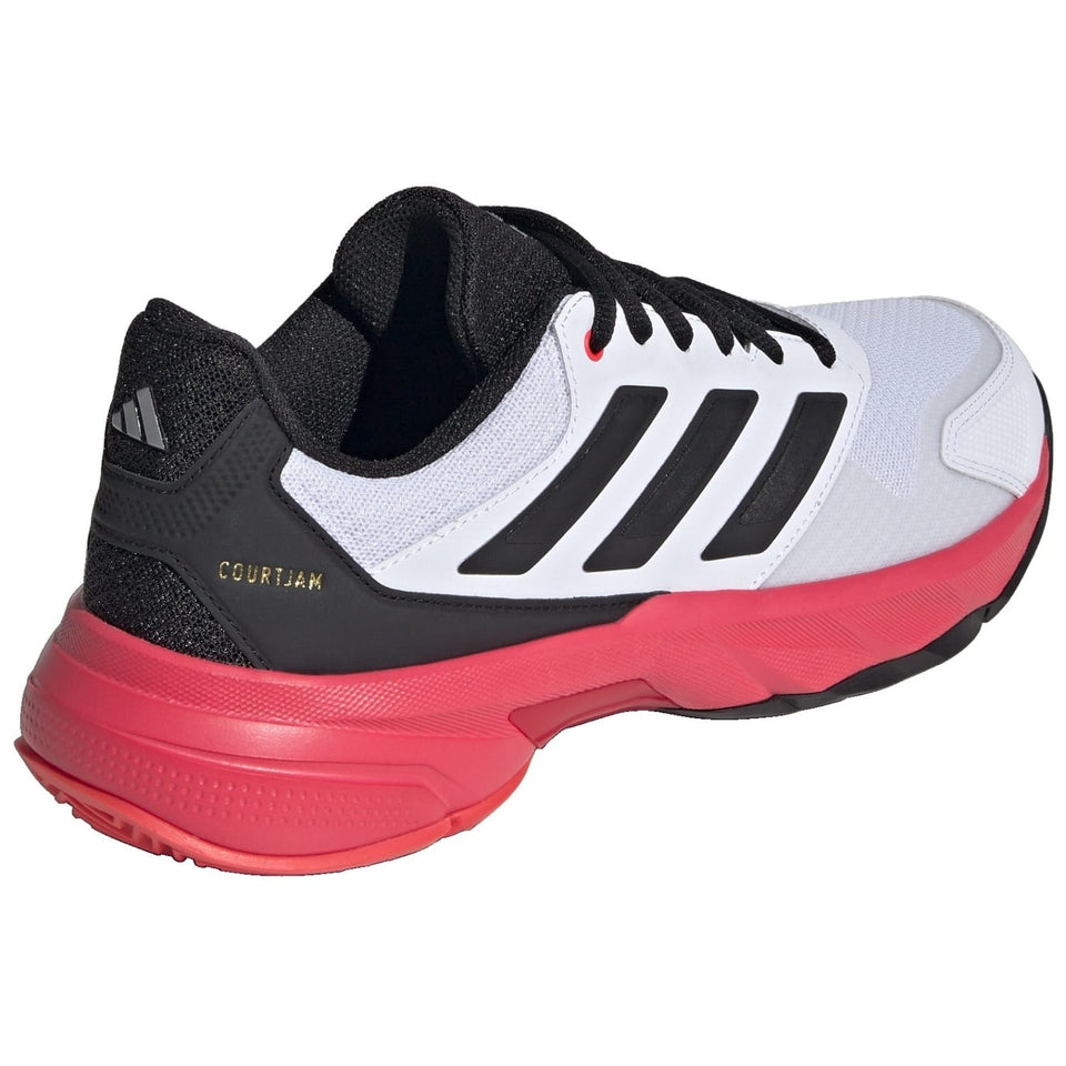 Adidas Courtjam Control M Branco/preto/vermelho (Ténis)