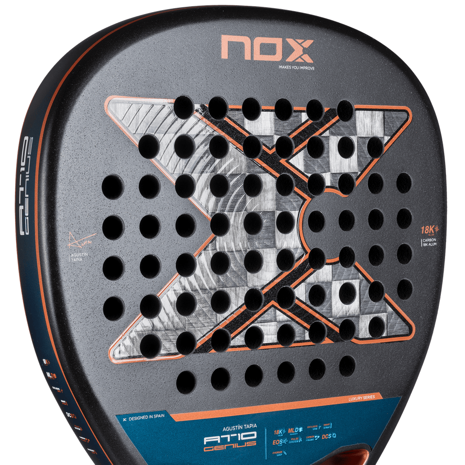 NOX AT10 GENIUS Attack 18K Alum 2025 by AGUSTIN TAPIA (Raquete)