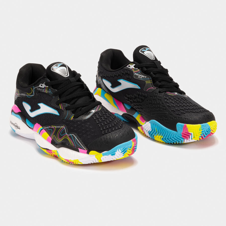 Sapatilhas Joma Smash Men 25 Argila Unissexo Preto/Colorido