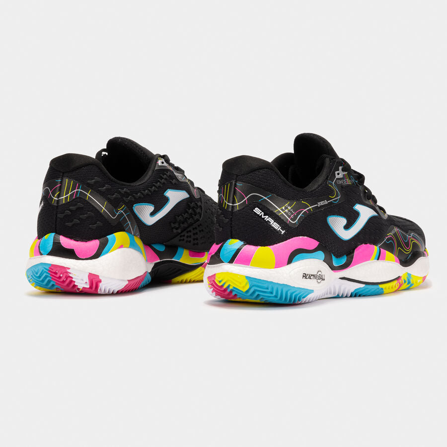 Sapatilhas Joma Smash Men 25 Argila Unissexo Preto/Colorido