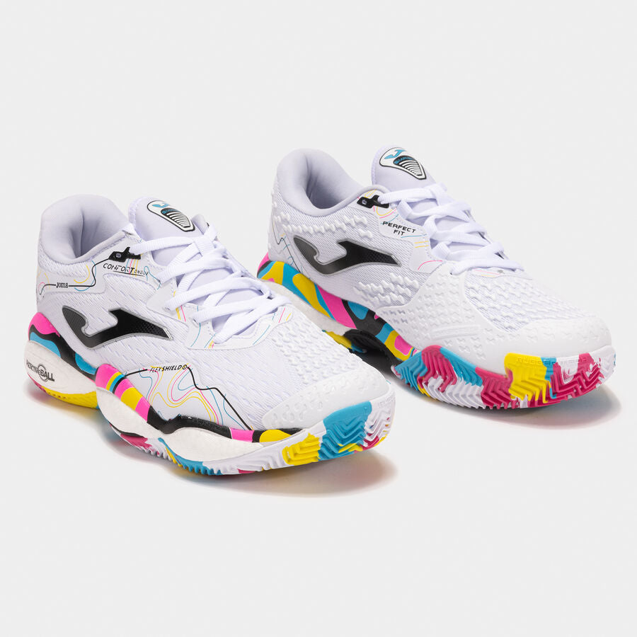 Sapatilhas Joma Smash Men 25 Argila Unissexo Branco/Colorido