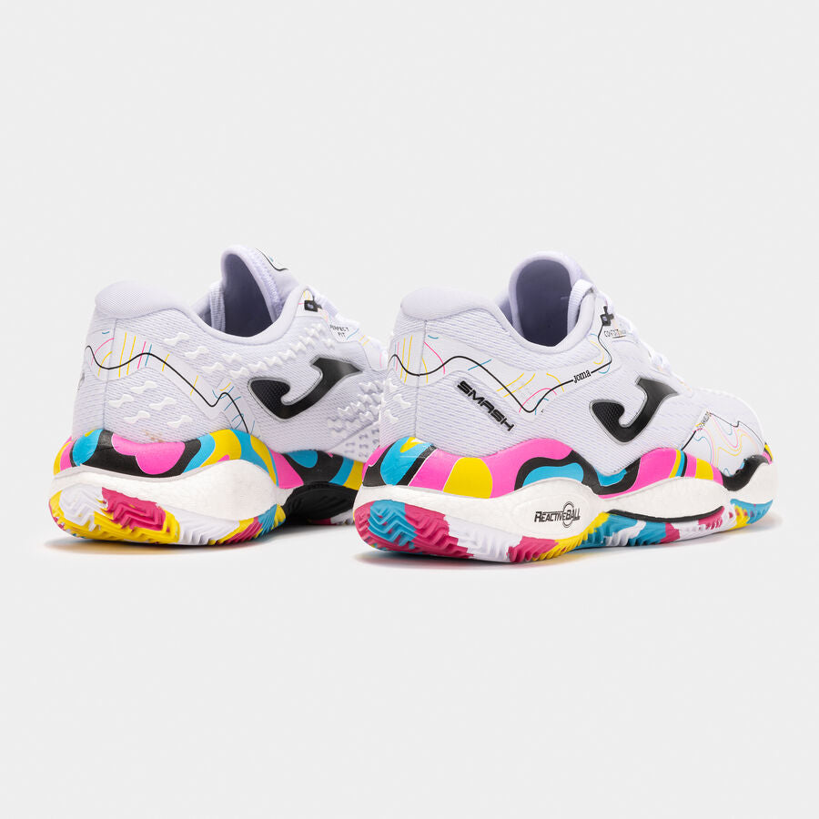 Sapatilhas Joma Smash Men 25 Argila Unissexo Branco/Colorido