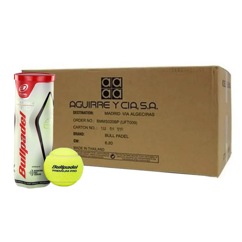 Caixa Com 24 Tubos De 3 Bolas De Padel Bullpadel Premium Pro
