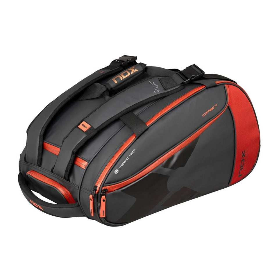 Nox Luxury Open Series Preto/ Vermelho 2024 (Saco de padel)