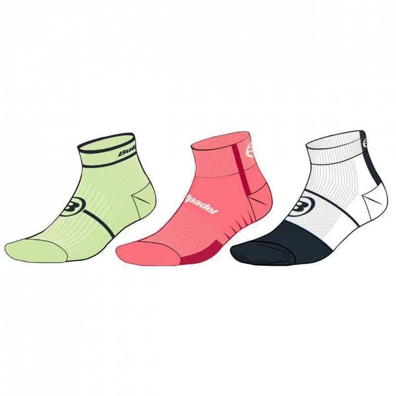 Bullpadel Bp2402 Curtas (Pack de 3 Meias)