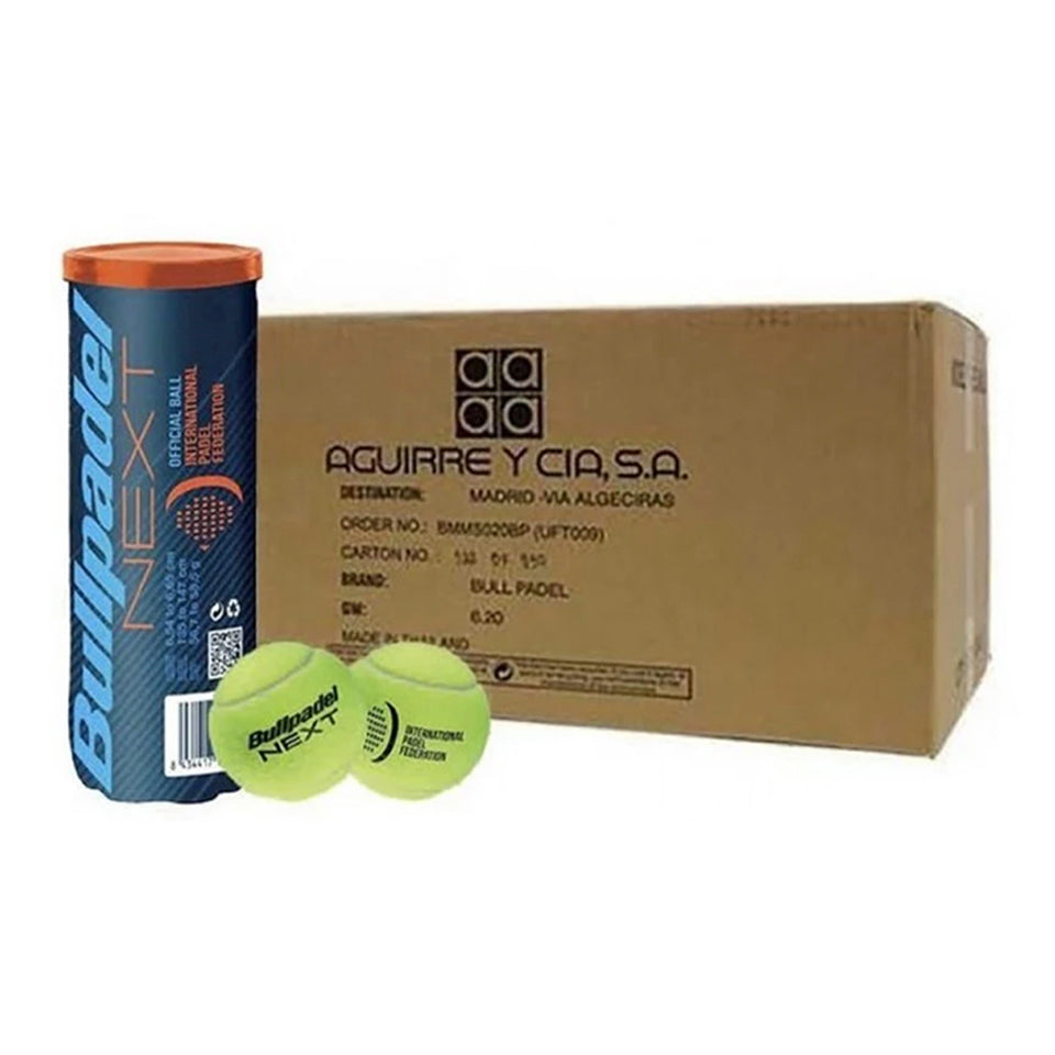 Caixa Com 24 Tubos De 3 Bolas De Padel Bullpadel Next
