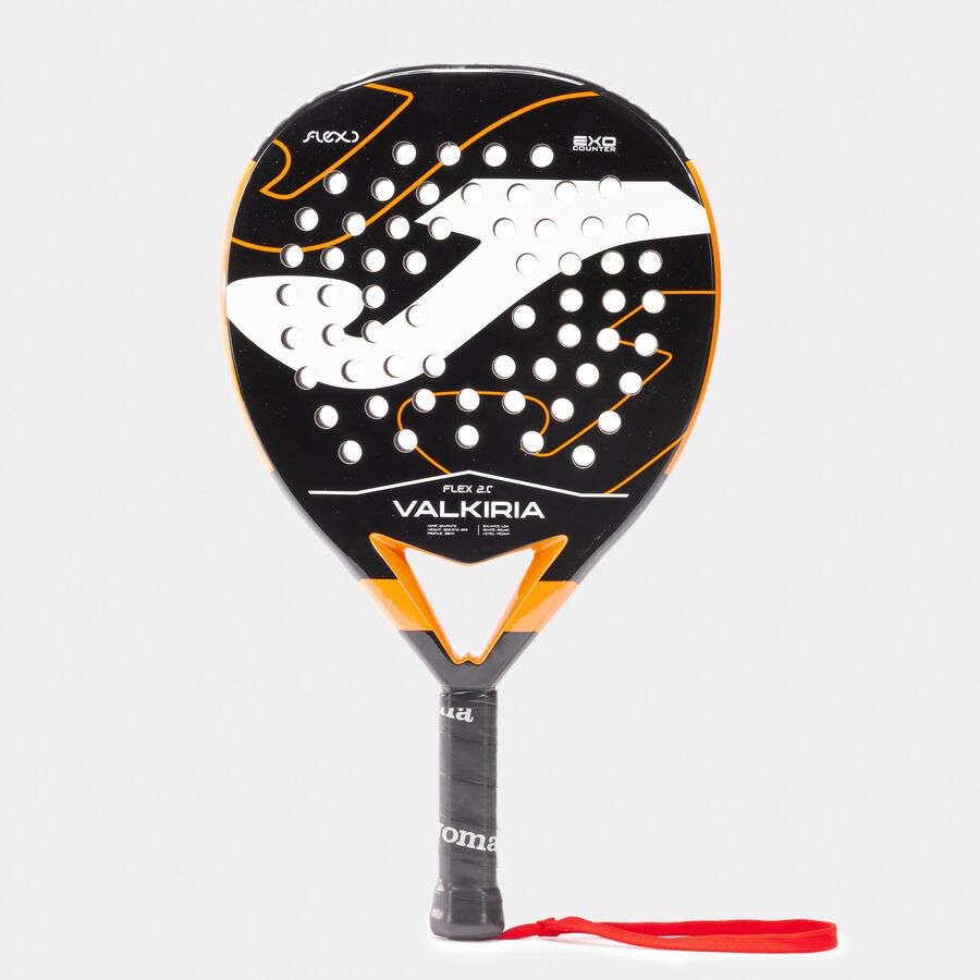 Raquete de Padel Joma Valkiria Flex Preto/Laranja Fluorescente