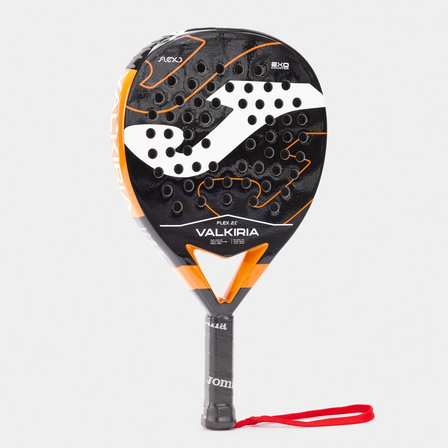 Raquete de Padel Joma Valkiria Flex Preto/Laranja Fluorescente