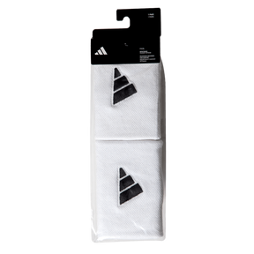 Pulsos Adidas L Branco Com Logo Preto X2 Ale Galan