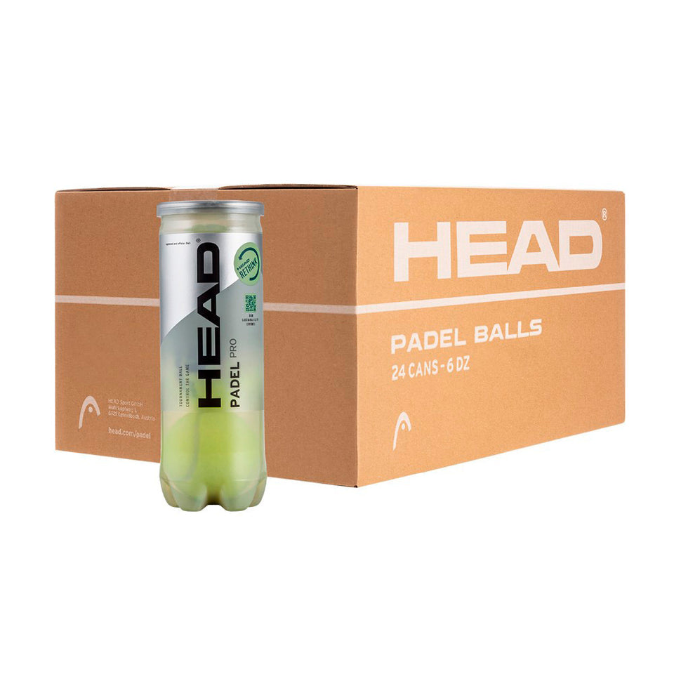 Caixa Com 24 Tubos De 3 Bolas De Padel Head Padel Pro
