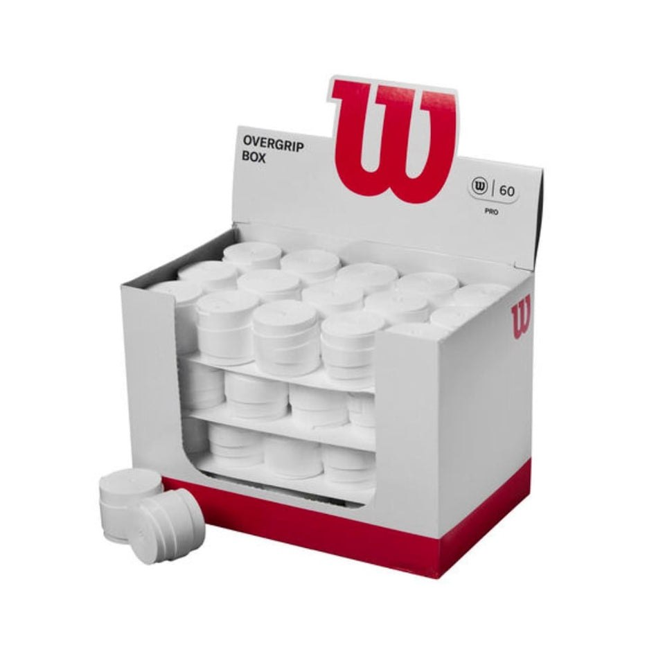 Caixa Overgrips Wilson Padel Branco 2024 60 Unidades