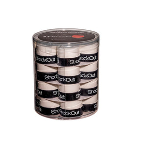 Tambor Overgrips Shockout Lisos Branco 24 Unidades