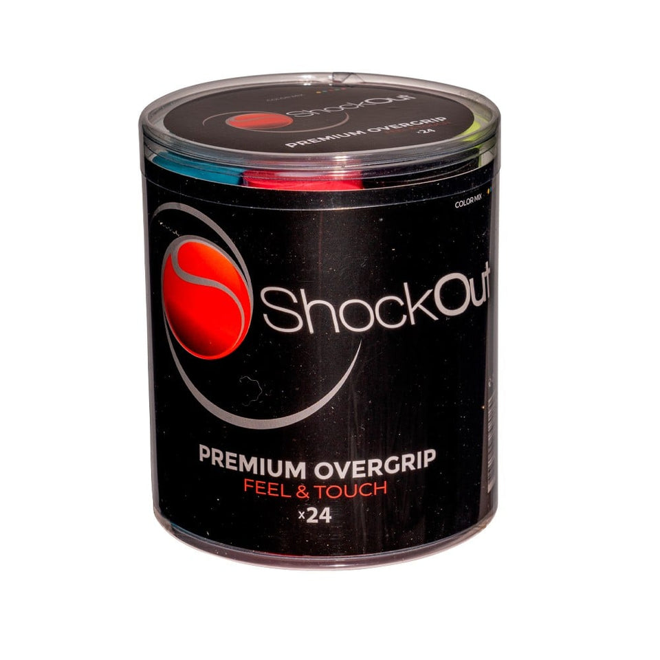 Tambor Overgrips Shockout Lisos Multicolorido 24 Unidades
