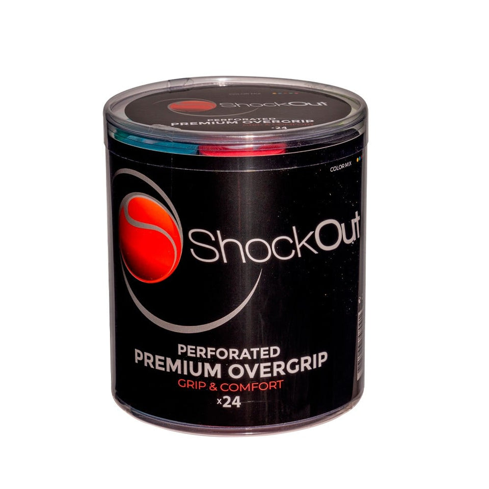 Tambor Overgrips Shockout Perfurados Multicolorido 24 Unidades