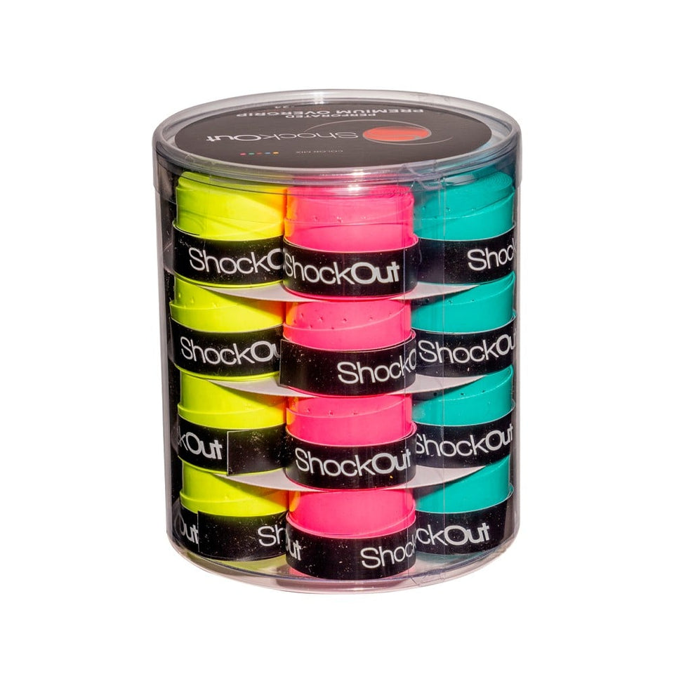 Tambor Overgrips Shockout Perfurados Multicolorido 24 Unidades