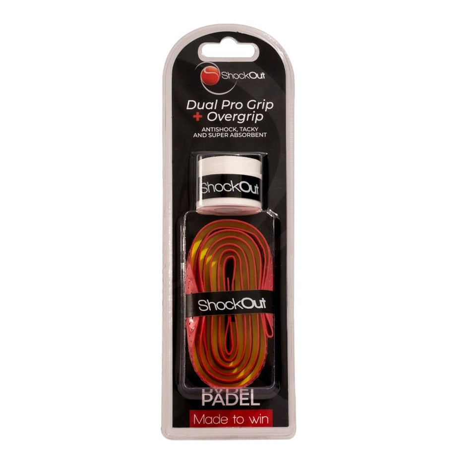 Dual Grip E Overgrip Shockout Vermelho