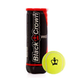 Bola De Padel Preta Crown Pro (Tubo de 3 bolas)