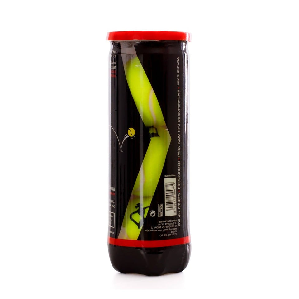 Bola De Padel Preta Crown Pro (Tubo de 3 bolas)
