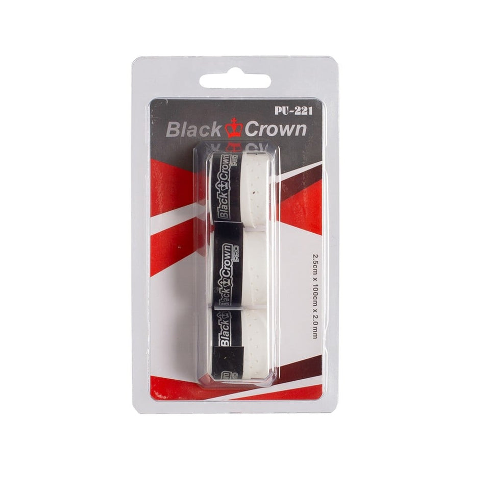 Blister Overgrips Preta Crown 3 Unidades