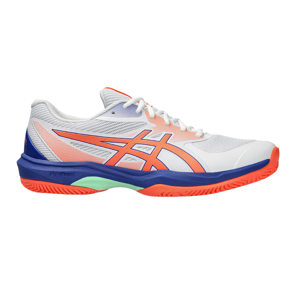 Asics Gel Game Ff Padel Branca/orange Fw25 (Tênis)