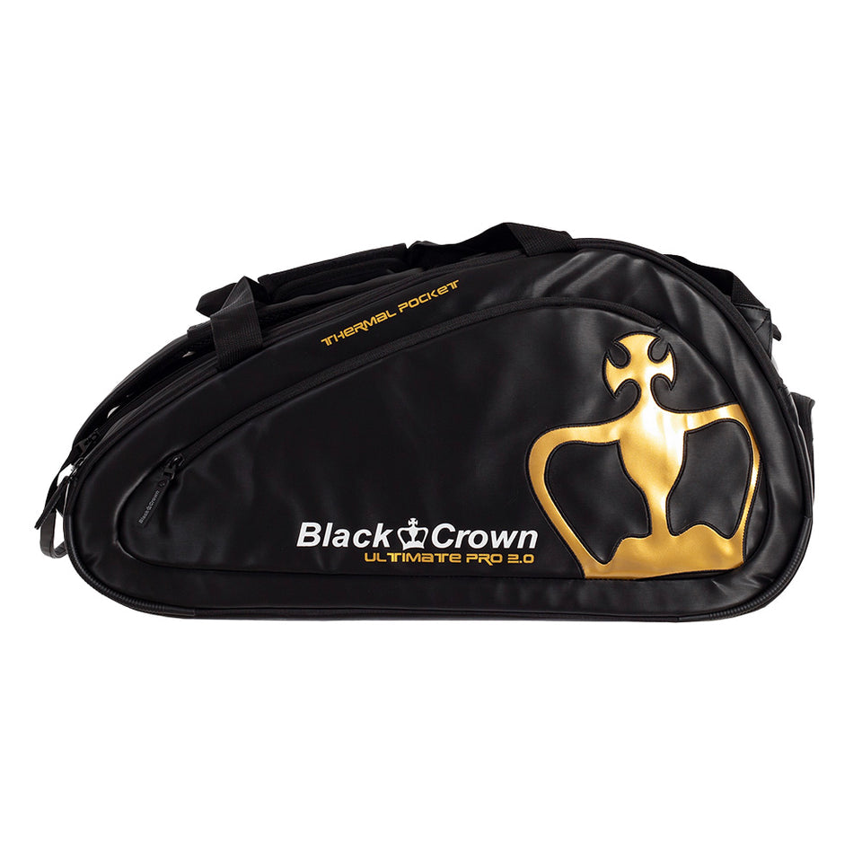 Preta Crown Ultimate Pro 2.0 Preto/dourado 2025 (Saco de Padel)