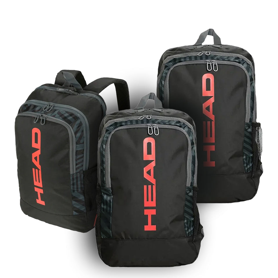 Packs De 3 Mochilas Head Base Backpack 17l Preto/vermelho