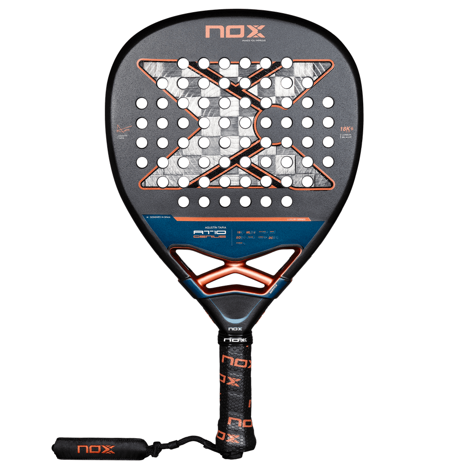 NOX AT10 GENIUS Attack 18K Alum 2025 by AGUSTIN TAPIA (Raquete)