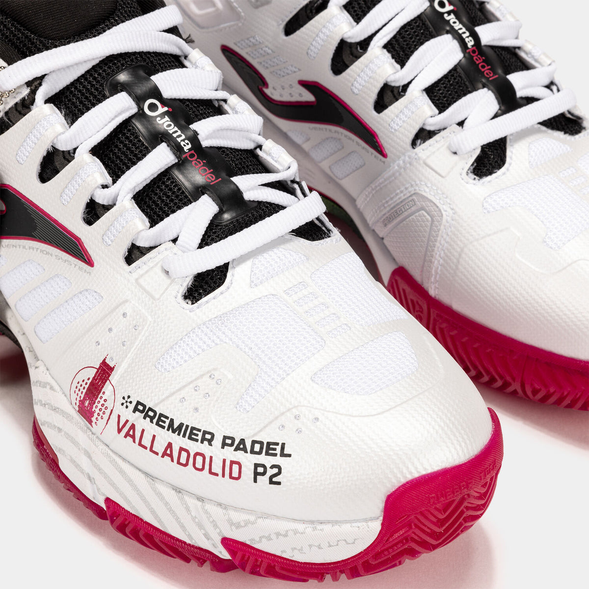 Sapatilhas Slam 25 Premier Padel Valladolid P2 Unissexo Branco Preto